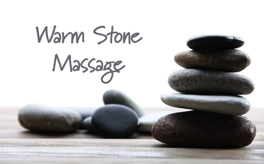 Warm stone massage—ease your mind, relax your body