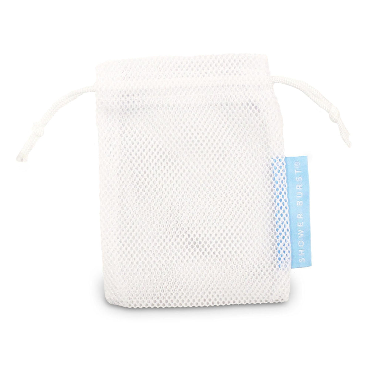 White Mesh Bag to Hold Shower Burst