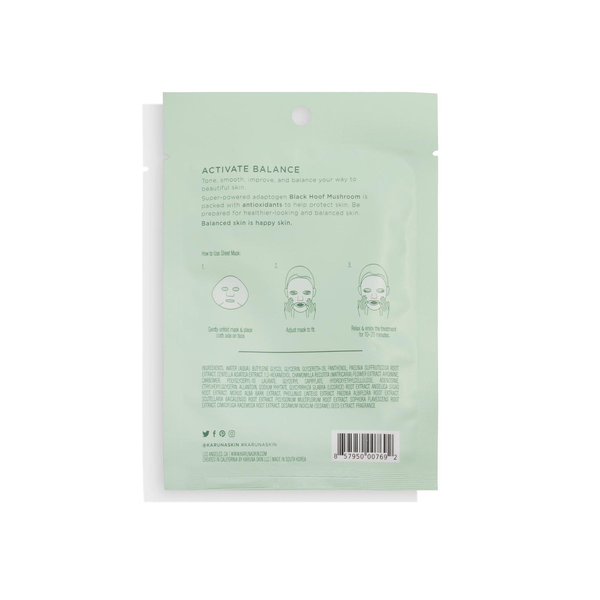 Karuna Tone Sheet Mask, 1 ct
