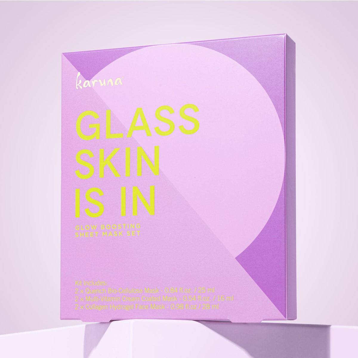 Karuna Glass Skin Is In Glow Boosting Sheet Mask Set