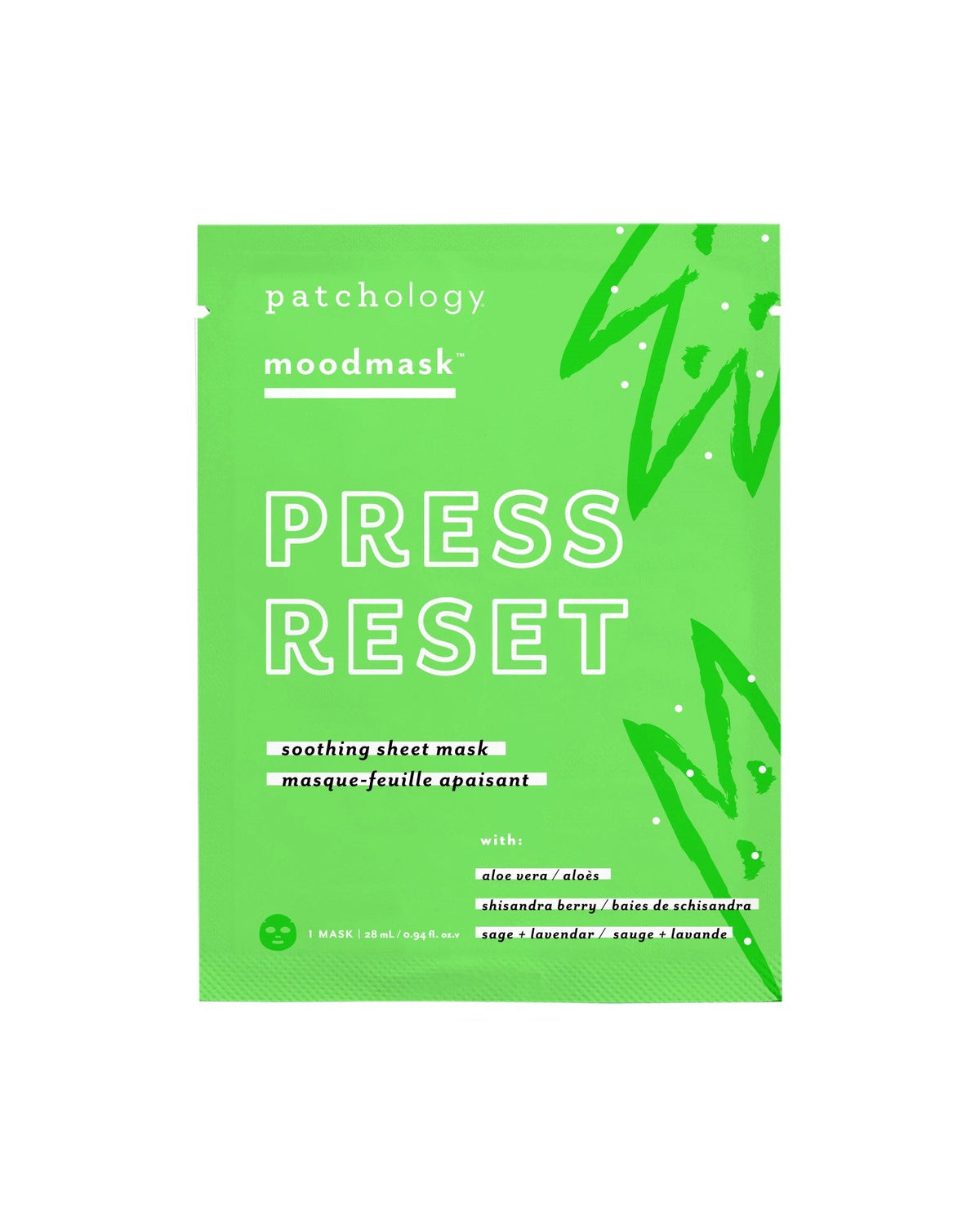 Patchology Moodmask Press Reset Anti-Inflammatory Sheet Mask , 1 ct