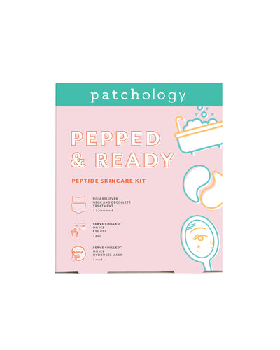 Patchology Pepped & Ready Peptide Skincare Kit