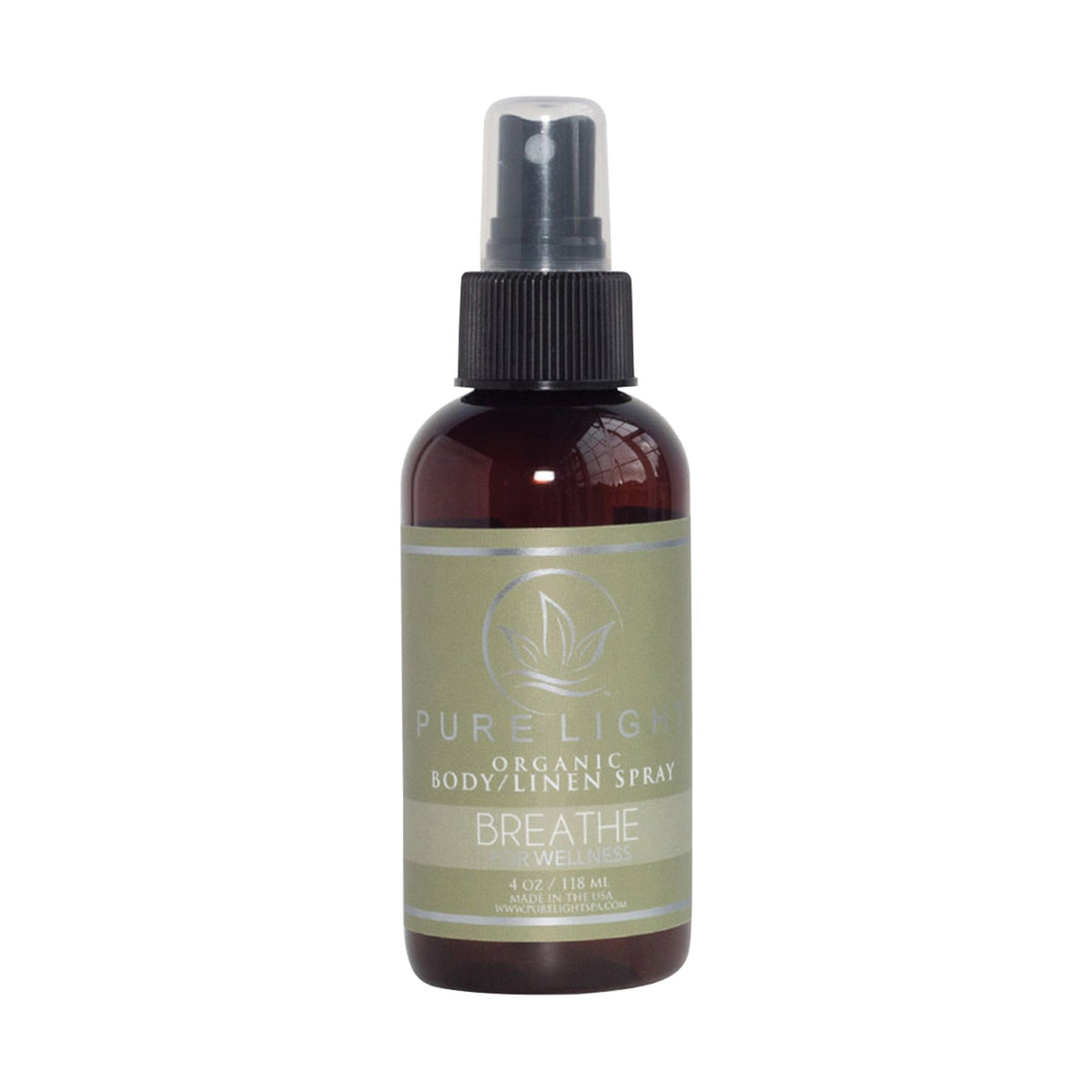 Pure Light Organic Body and Linen Spray, Breathe, 4 oz