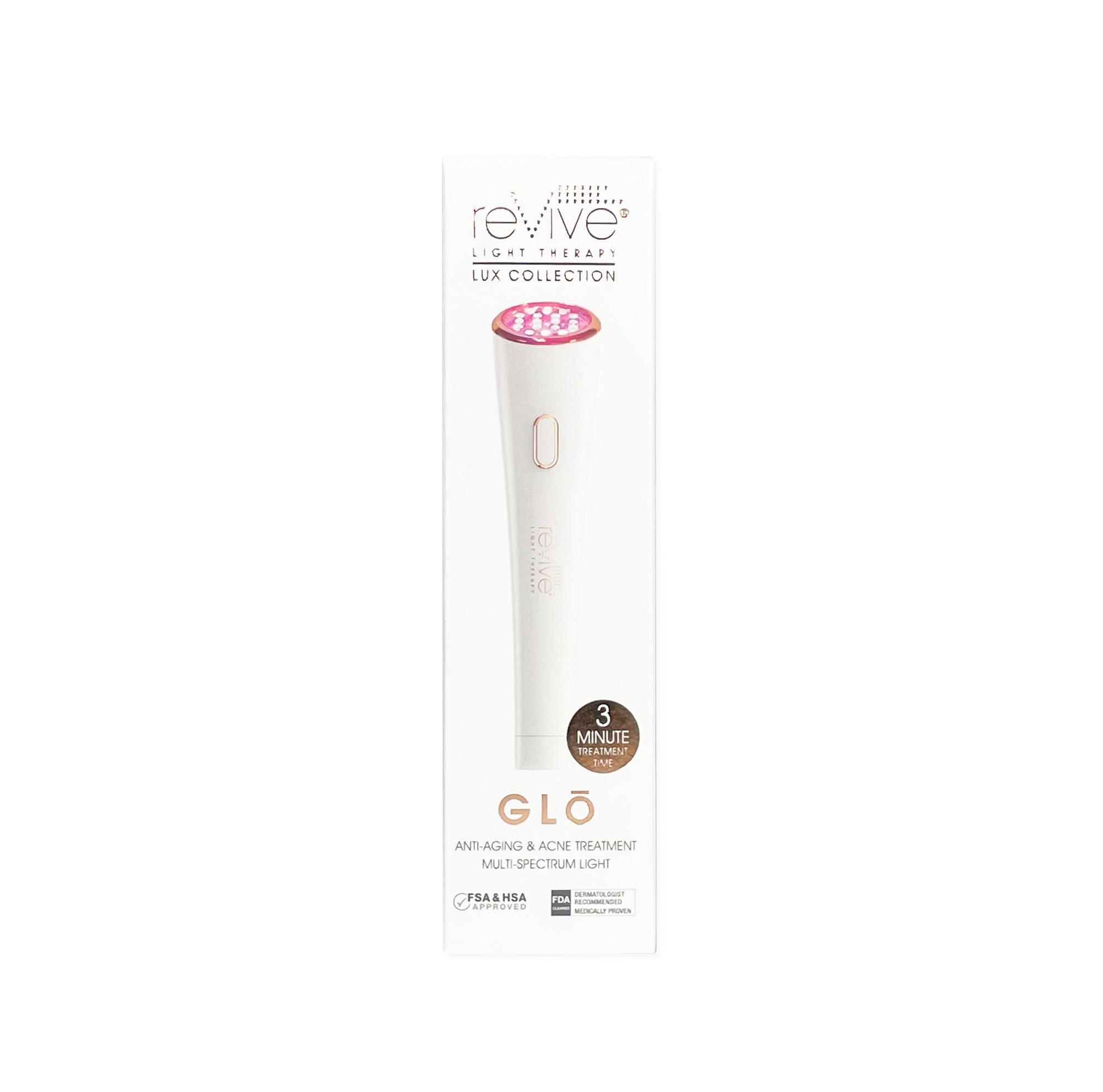 Lux Glo Portable LED Wrinkle Reduction Acne Treatment by reVive