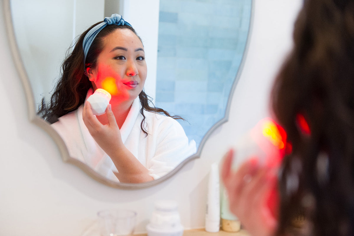 Soniqué Mini LED Sonic Cleanser, Wrinkle Reduction by reVive Light Therapy