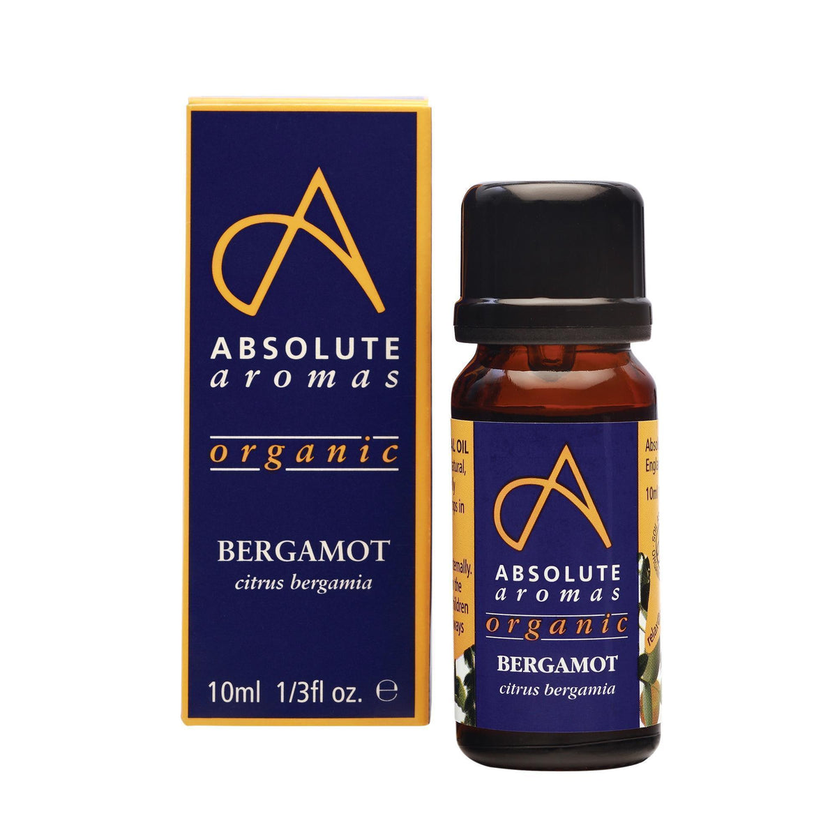 Absolute Aromas Organic Bergamot Essential Oil 0.33 Fl. Oz.