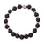 Jewelry Full Silver & Black Lava Bracelet