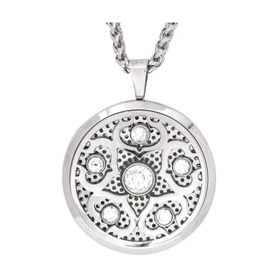 Jewelry Crystalized Aromatherapy Locket Necklace