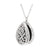 Jewelry Stainless Steel Floral Tear Drop Pendant