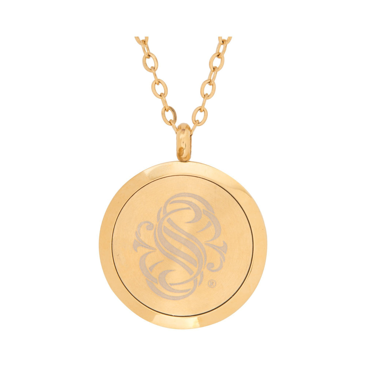 Serina & Company Stainless Steel Golden Waves Pendant