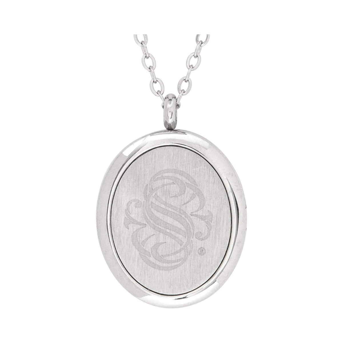 Serina & Company Stainless Steel Whimsical Oval Pendant