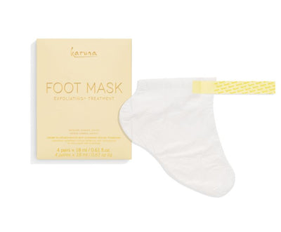 Karuna Exfoliating+ Foot Mask, 4 ct