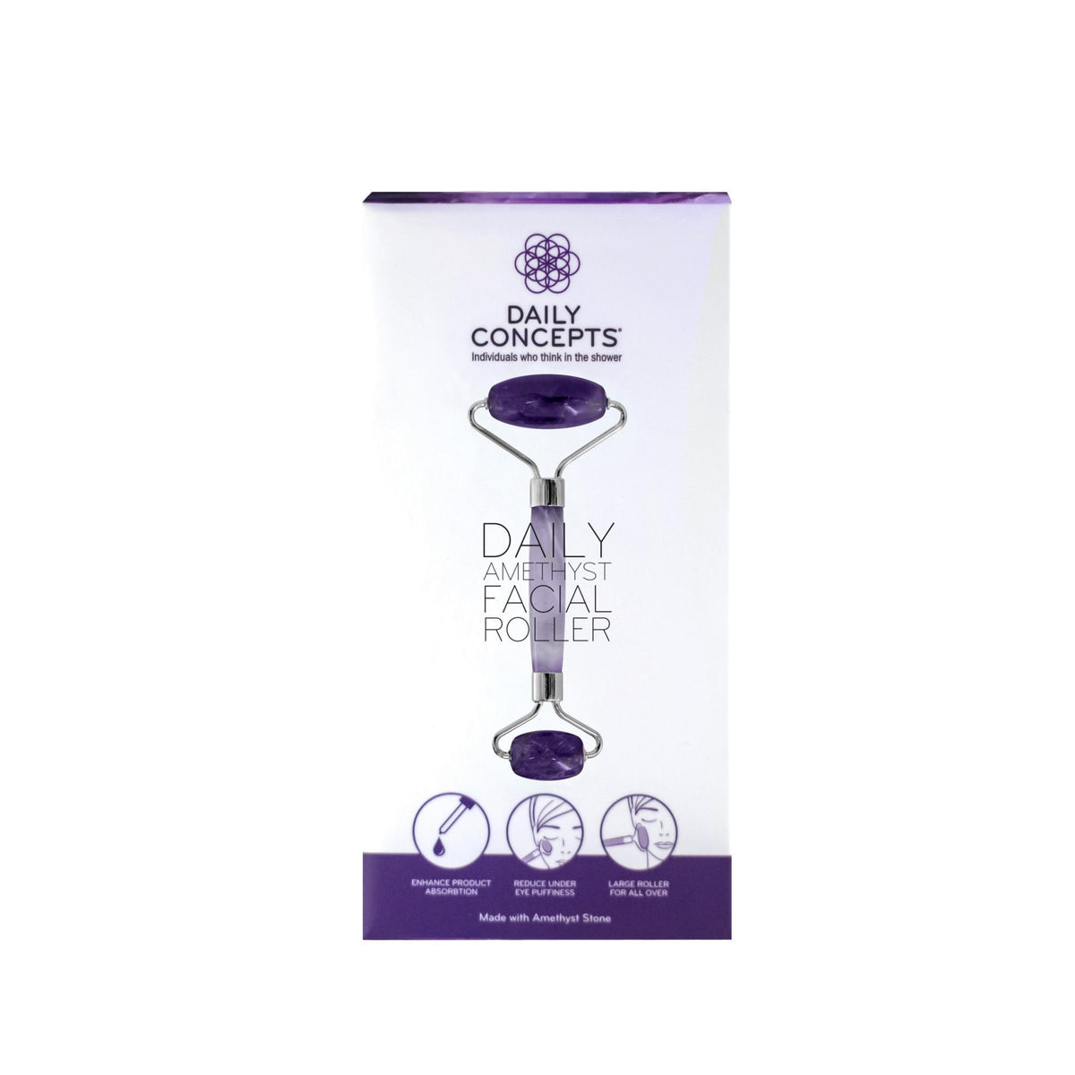 Makeup, Skin & Personal Care Daily Concepts Amethyst Facial Roller